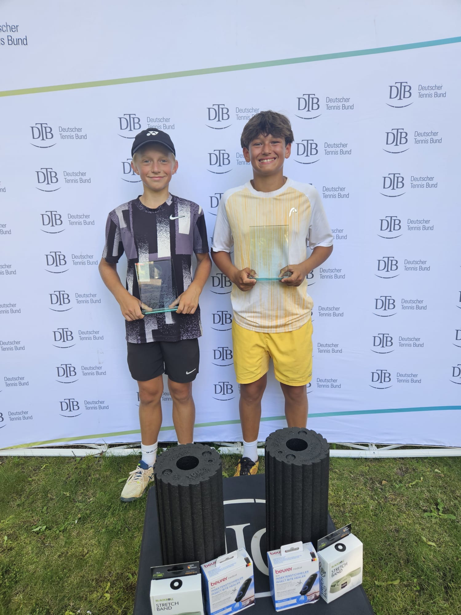 Deutsche Meister 2024 Doppel U13 Phiipp Steyn rechts Gustav Galow links 1